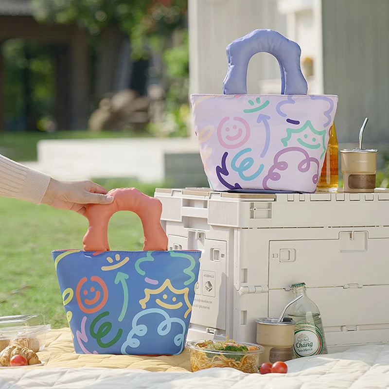 Thickened aluminum foil lunch bag for primary school students with insulated food
