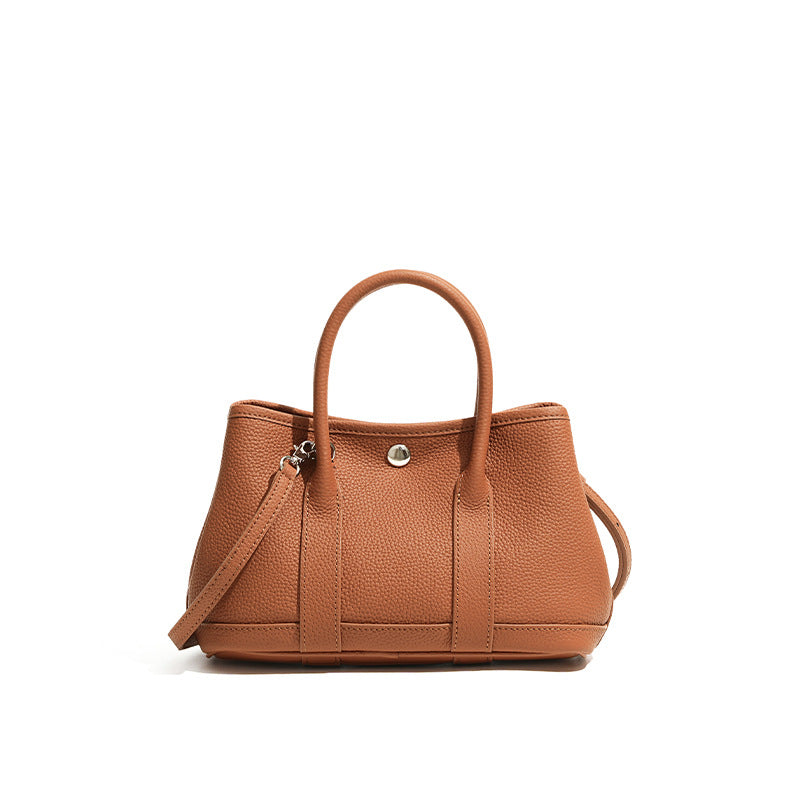 Leather crossbody women's bag hand-held mini garden bag