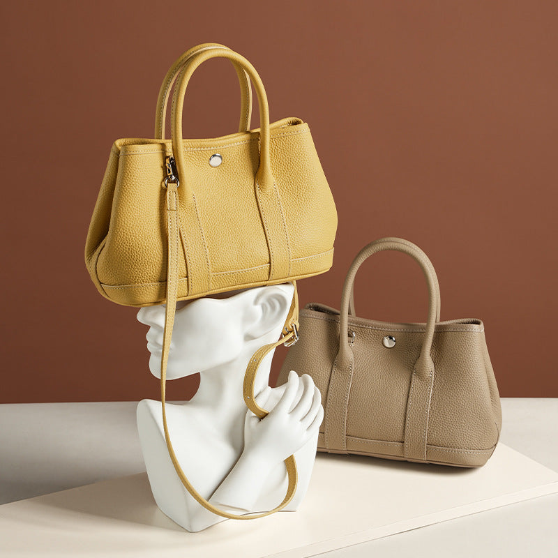 Leather crossbody women's bag hand-held mini garden bag