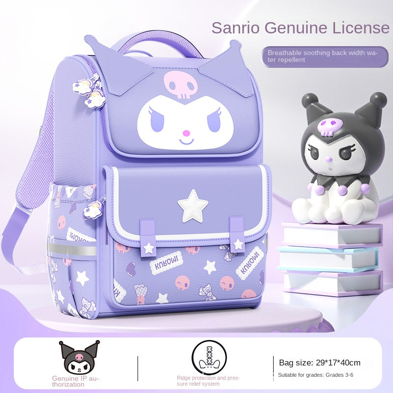 Cromi Backpack for Girls and Children in Grades 1-6 - Spine Protection and Load Reduction