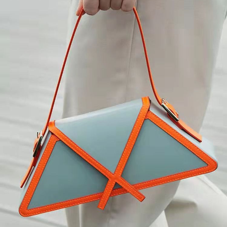 New fashionable minimalist bag with niche design, women's trendy single shoulder handbag, underarm bag