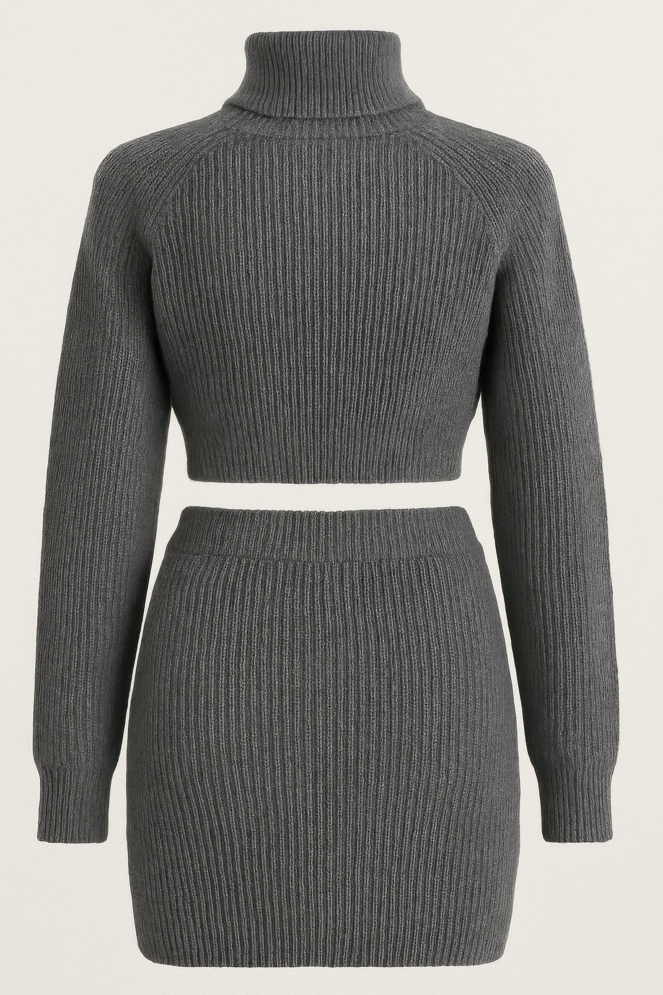 perfect Knit Mock Neck Top And Skirt