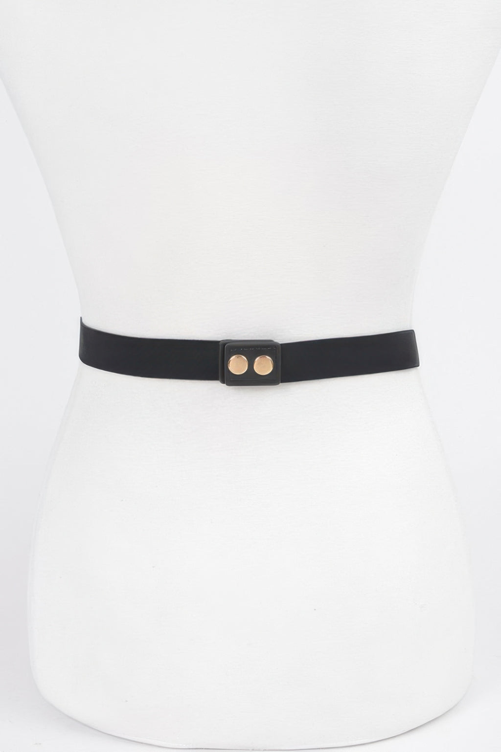 Rhinestone Metal Plate Elastic Belt