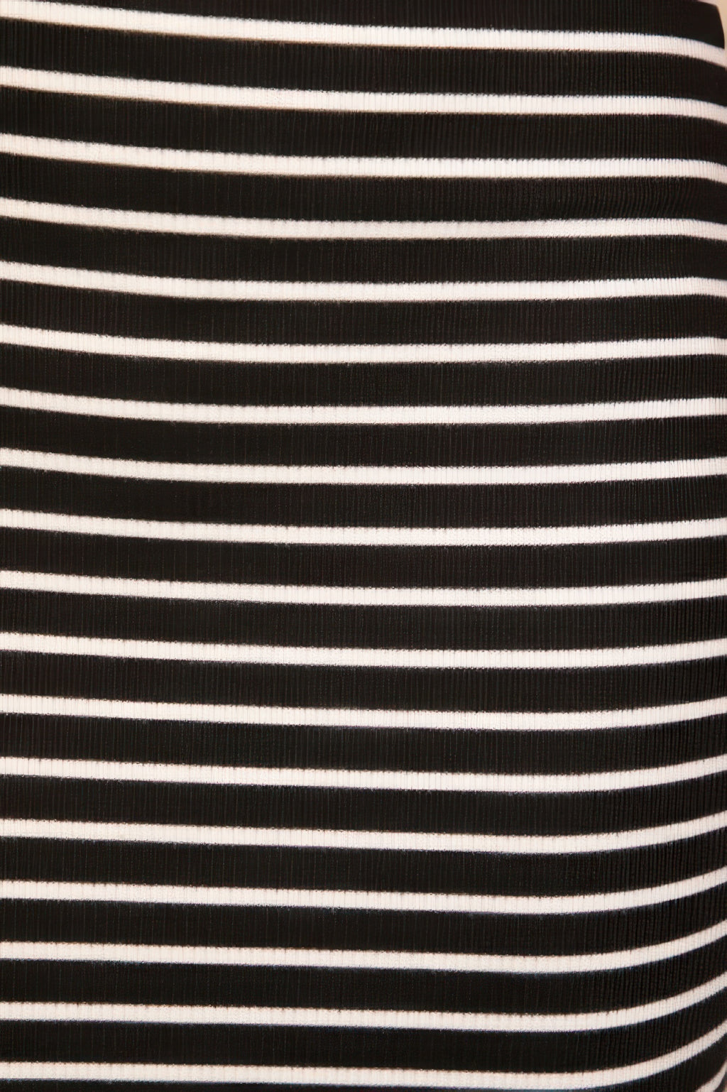 Women's Rib Knit Striped Bodycon Maxi Slip Dress